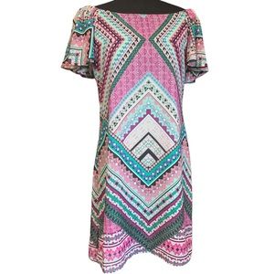 GNW off the shoulder multicolored dress size 6